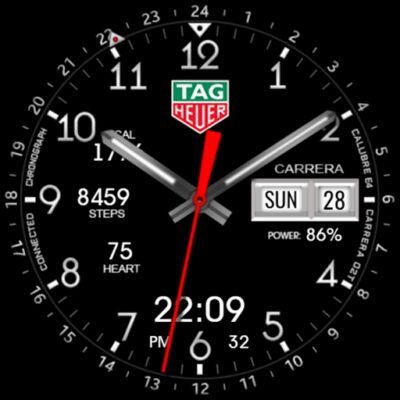 TAG CARRERA Hybrid Watch Face Android Screenshot