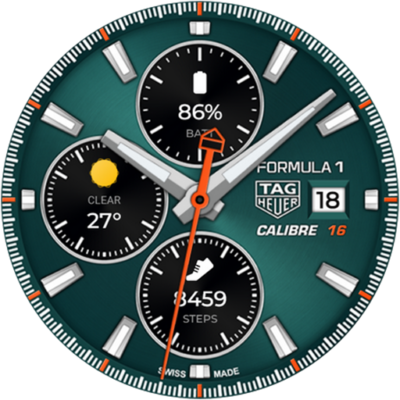 TAG HEUER CALIBRE Watch Face Android Screenshot