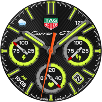 TAG HEUER CARRERA 4 Watch Face Android Screenshot