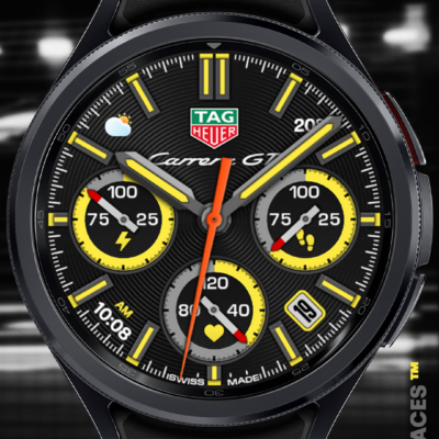 TAG HEUER CARRERA 4 Watch Face Android Screenshot 4