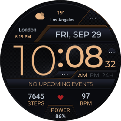 TVV01 Elegant Watch Face Android Screenshot