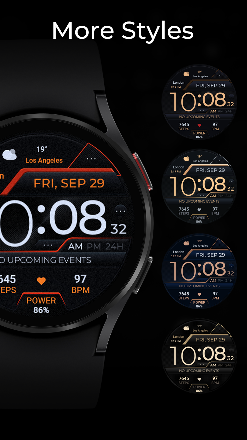 TVV01 Elegant Watch Face Android Screenshot 3