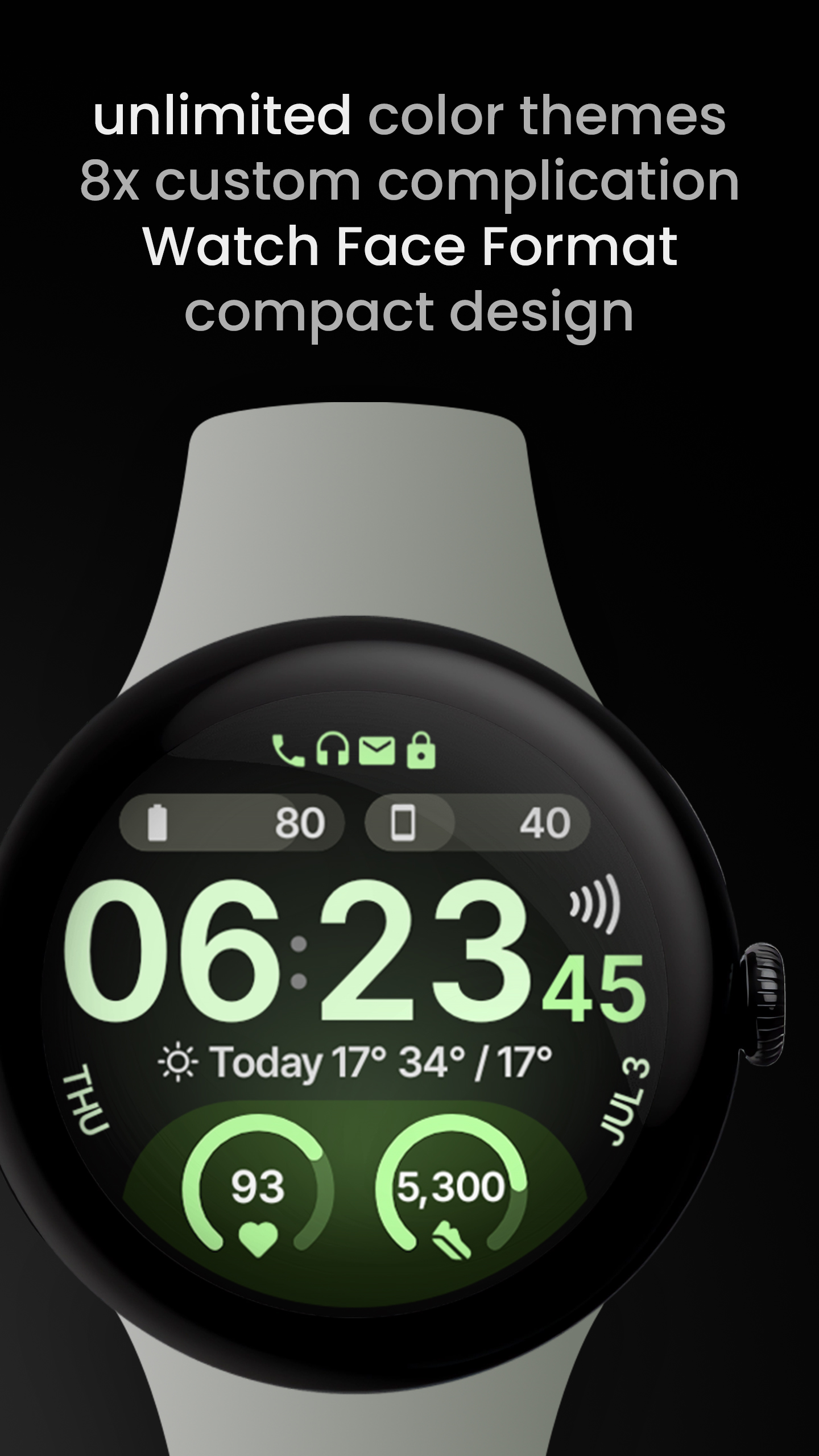 TrackMate Watch Face Android Screenshot 3