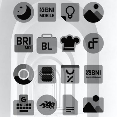 Transparent Black - Icon Pack Android Screenshot 2