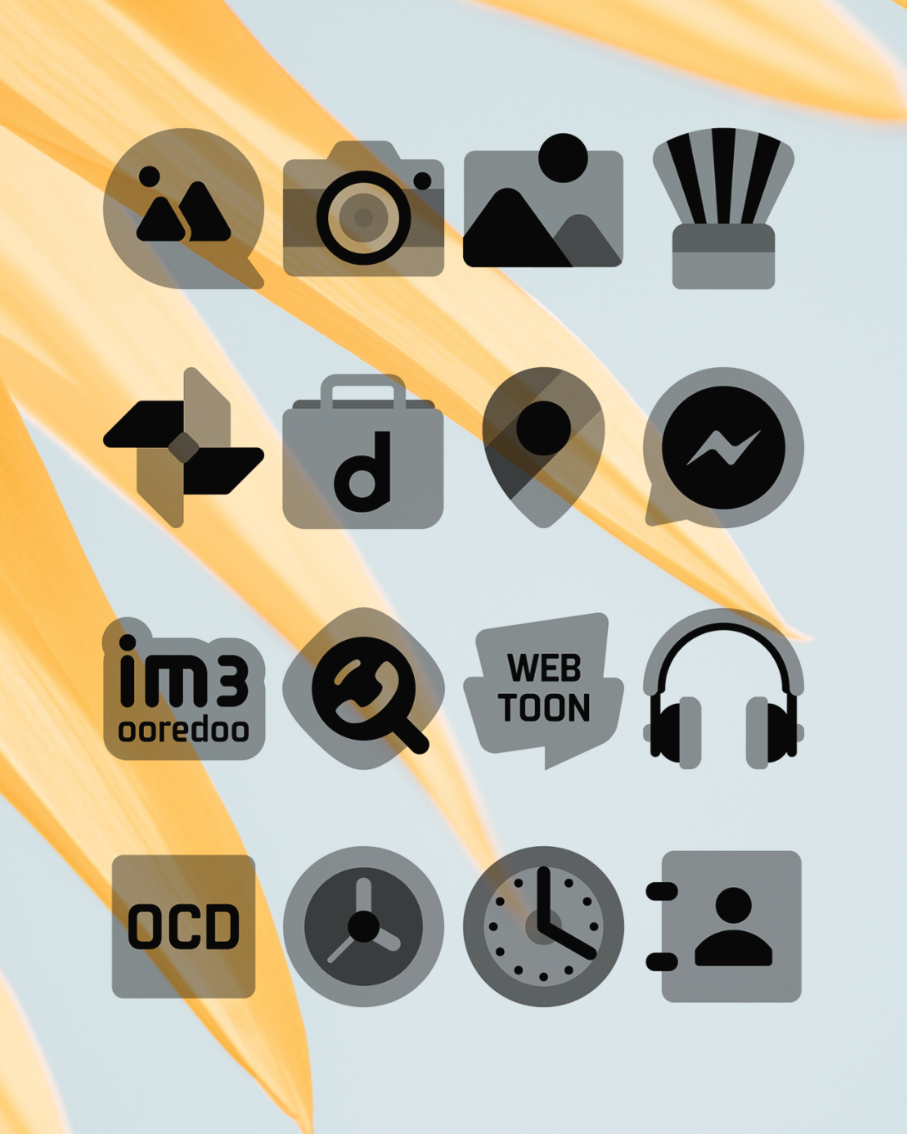 Transparent Black - Icon Pack Android Screenshot 3