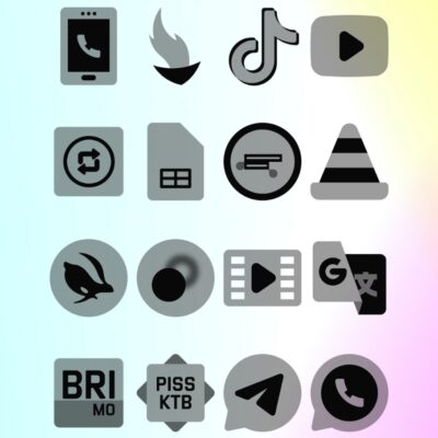 Transparent Black - Icon Pack Android Screenshot 4