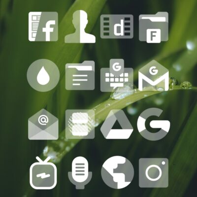 Transparent White - Icon Pack Android Screenshot 3