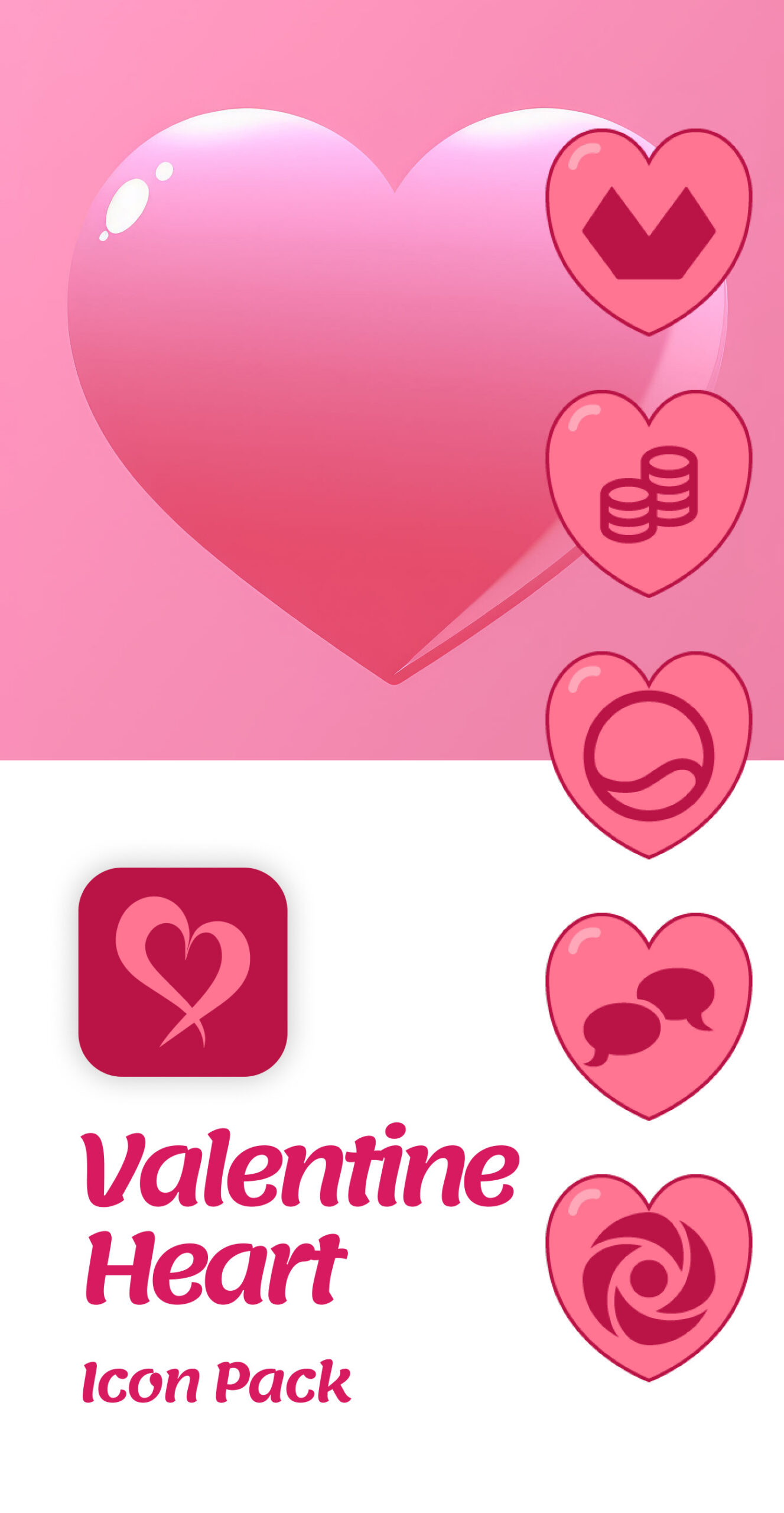 Valentine Heart Icon Pack Android Screenshot 2
