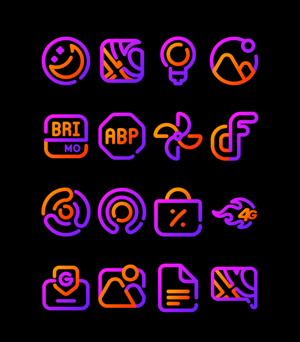 Viorange - Line Icon Pack Android Screenshot 2