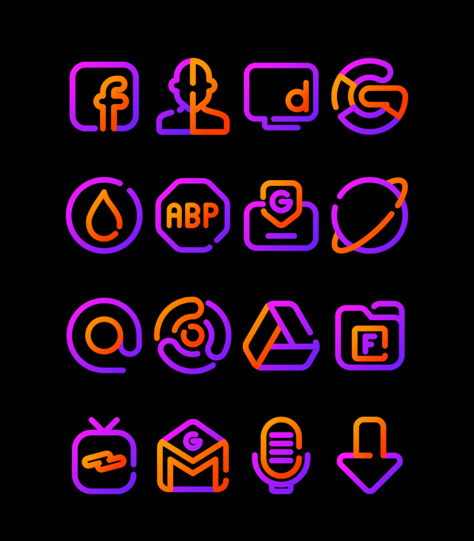 Viorange - Line Icon Pack Android Screenshot 3