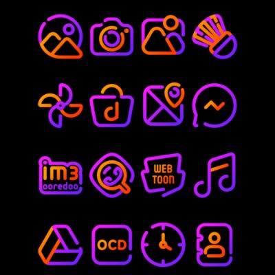 Viorange - Line Icon Pack Android Screenshot 4
