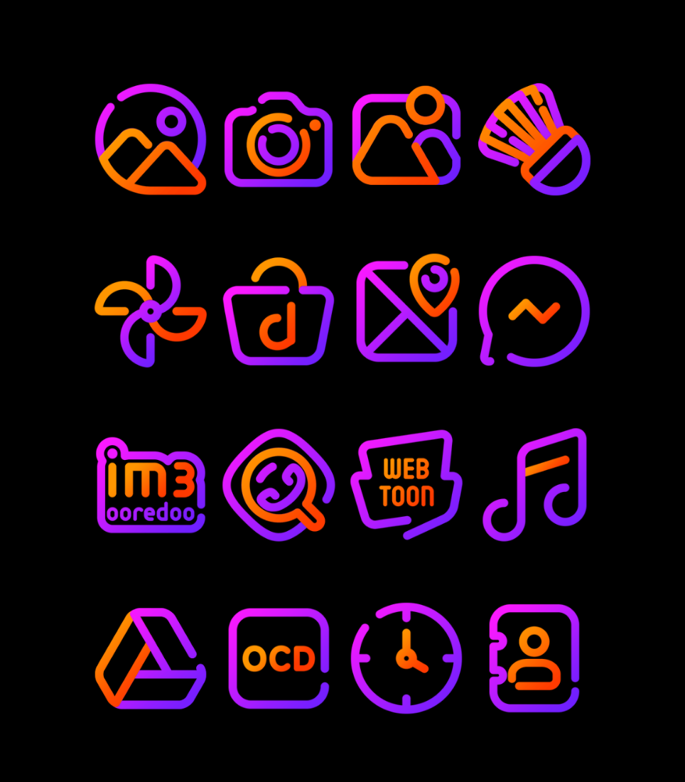 Viorange - Line Icon Pack Android Screenshot 4