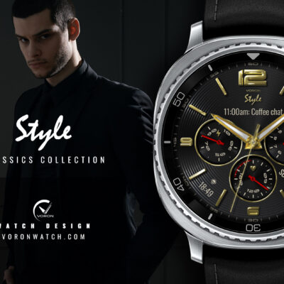 Voron STYLE Analog Watch Face Android Screenshot 2