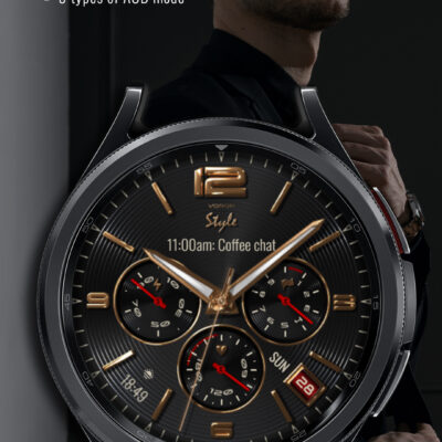 Voron STYLE Analog Watch Face Android Screenshot 3