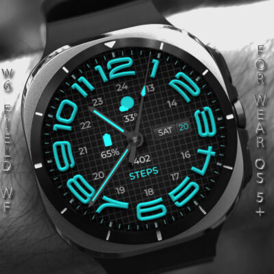 W6 Field Dark WF Wear OS 5+ Android Screenshot 3