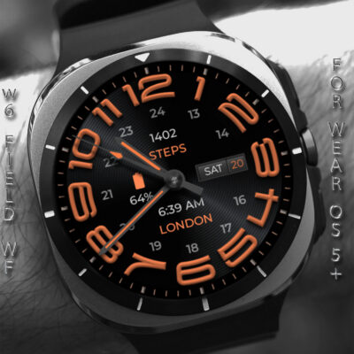 W6 Field Dark WF Wear OS 5+ Android Screenshot 4