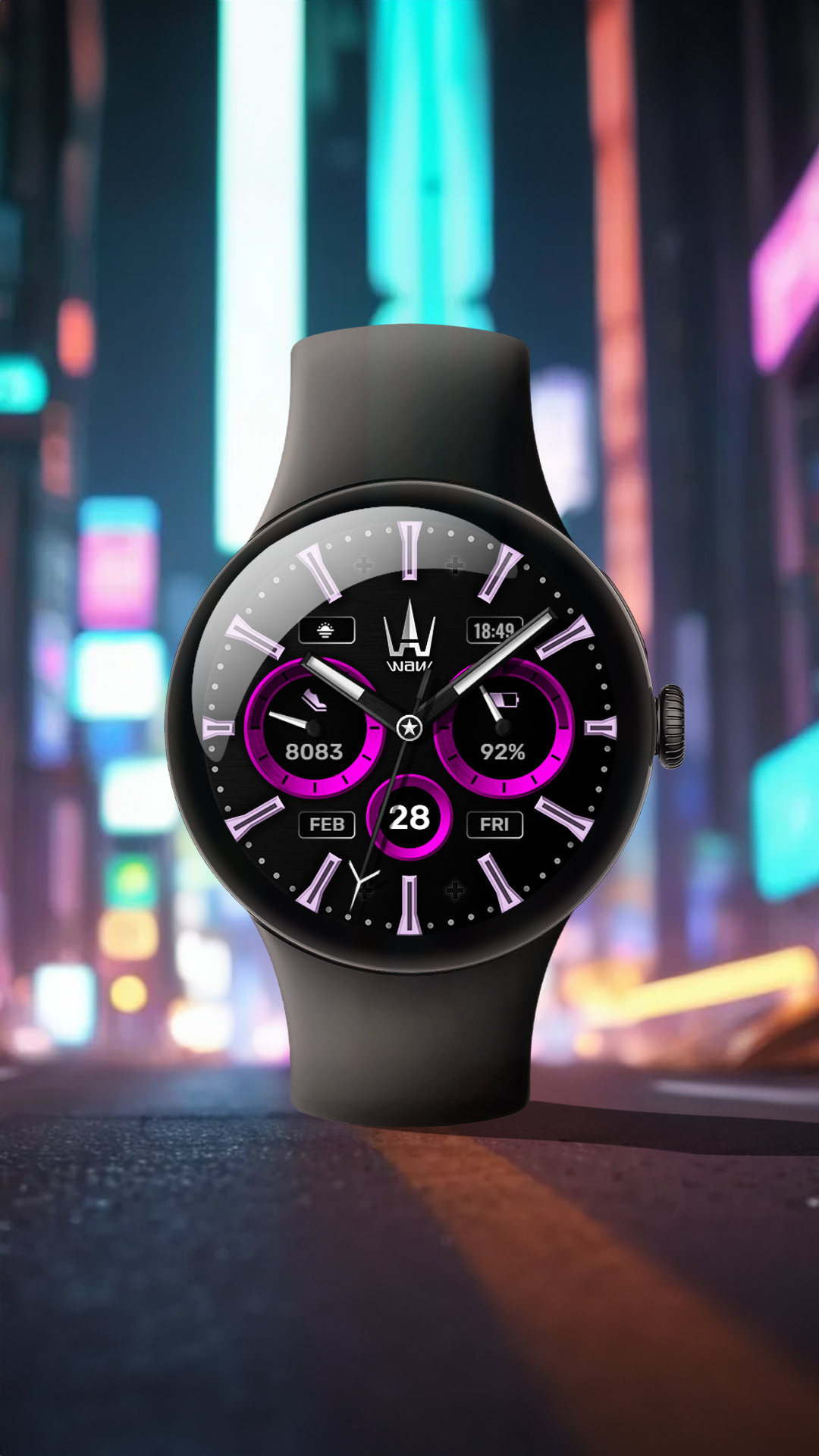 WAW001 Hybrid Watch Face Android Screenshot 3