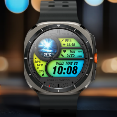 WAW012 Vibrant Weather Face Android Screenshot 4