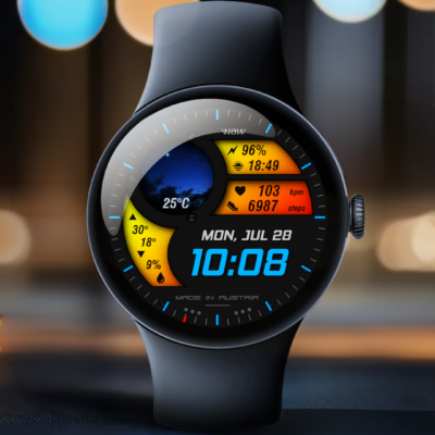 WAW016 Progressive Watch Face Android Screenshot 3