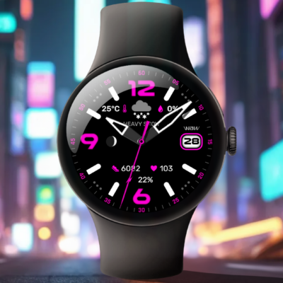 WAW025 Posh Tech Watch Face Android Screenshot 2
