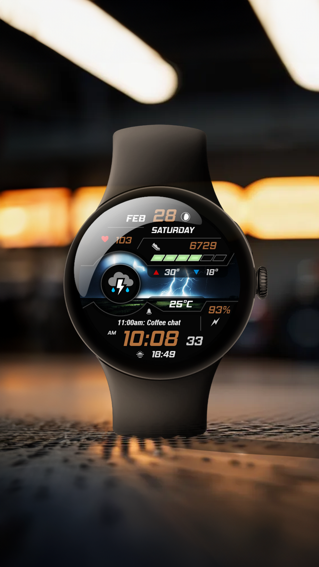 WAW038 Dynamic Digital Watch Android Screenshot 4
