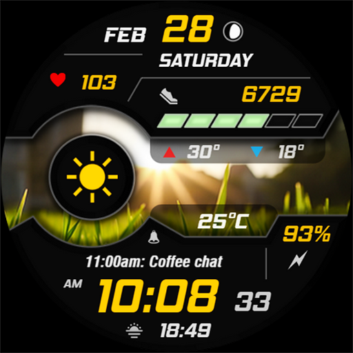 WAW038 Dynamic Digital Watch Android Screenshot