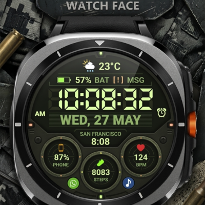 WFP 354 Tactical Watch face Android Screenshot 2