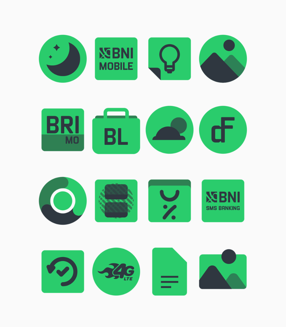 Warak Green - Icon Pack Android Screenshot 2