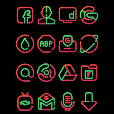 Watermelon - Lines Icon Pack Android Screenshot 3