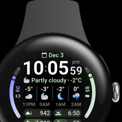 Weather Forecast Watch Face Android Screenshot