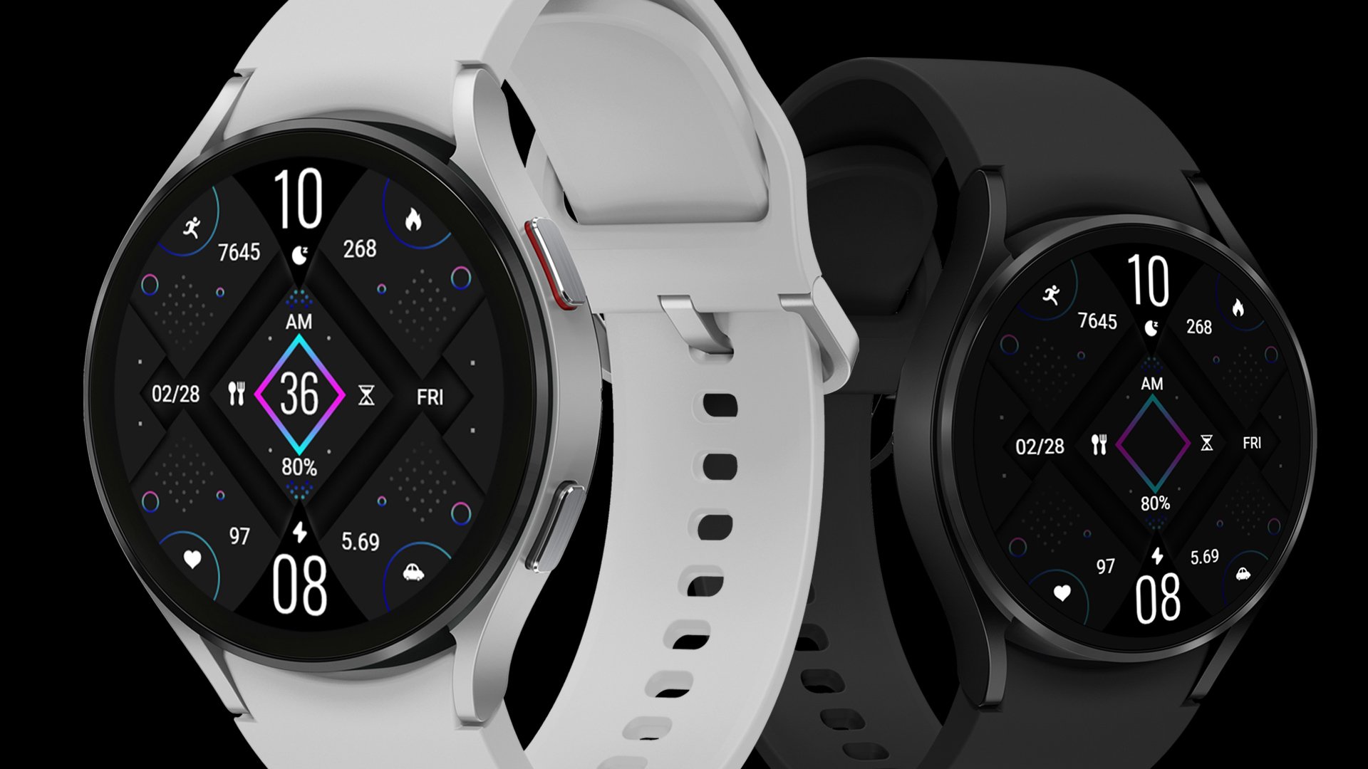 ZKin Watch Gray Diamond Shape Android Screenshot 2