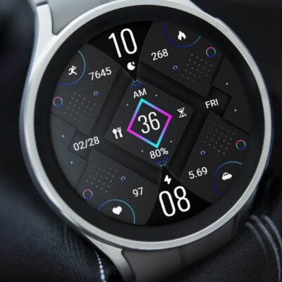 ZKin Watch Gray Diamond Shape Android Screenshot 3