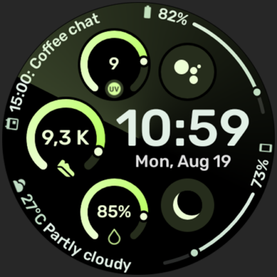 Adventurer Watch Face Android Screenshot