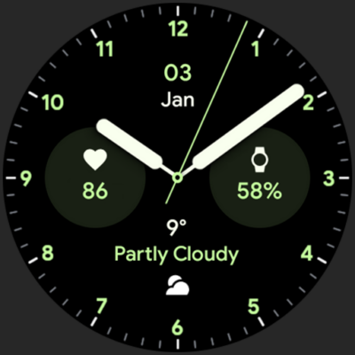 Analog PRO: Watch face Android Screenshot