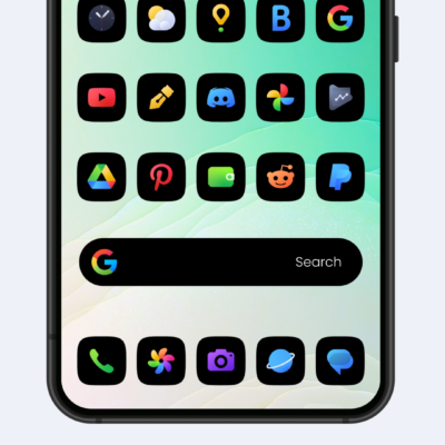 Ares Black: Dark Icon Pack Android Screenshot 3