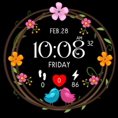 Ast104 - Animated Watch Face Android Screenshot