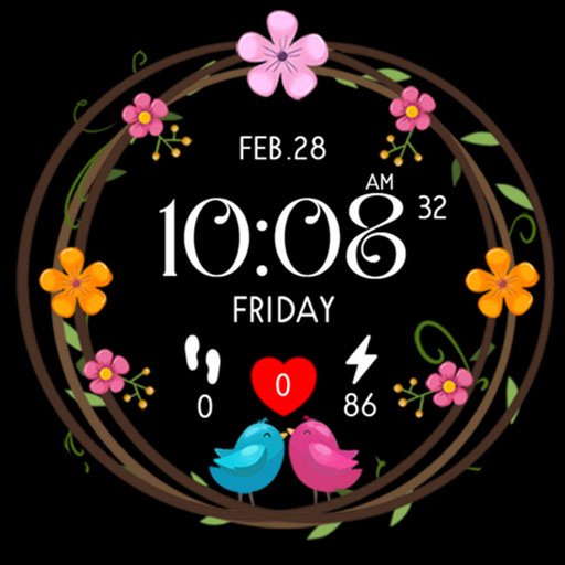 Ast104 - Animated Watch Face Android Screenshot