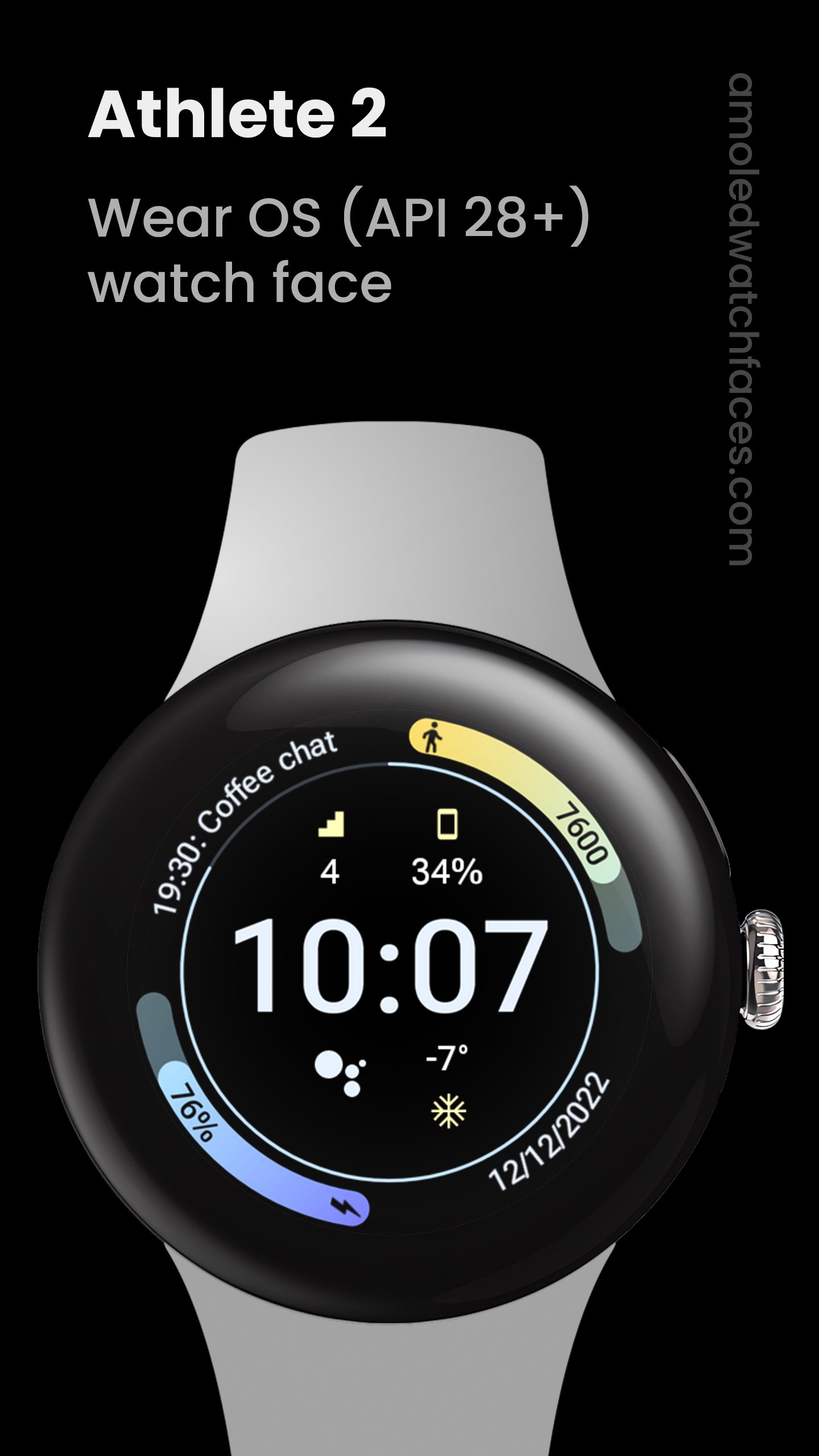 Athlete 2: Watch face Android Screenshot 2