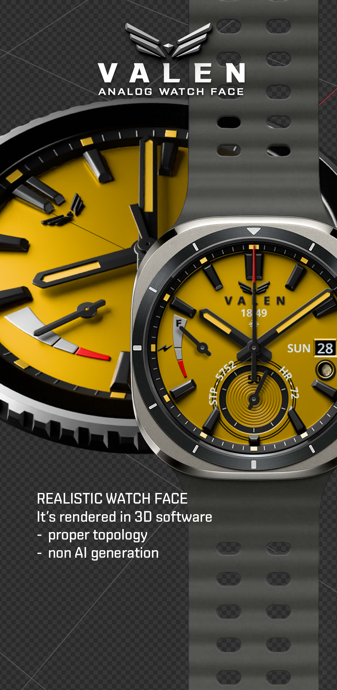 BLZ VALEN - Analog Watch Face Android Screenshot 3