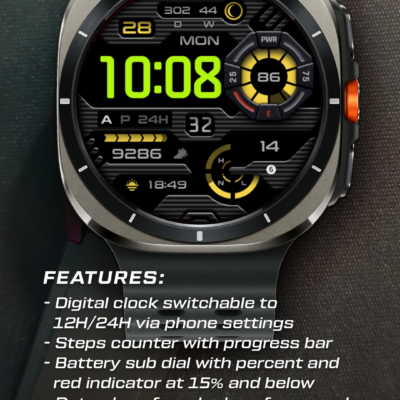 Ballozi INTERO - Digital Face Android Screenshot 3