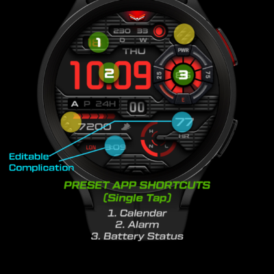 Ballozi INTERO - Digital Face Android Screenshot 4