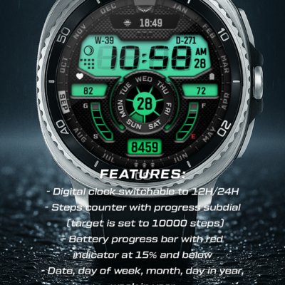 Ballozi SIGNO - Digital Face Android Screenshot