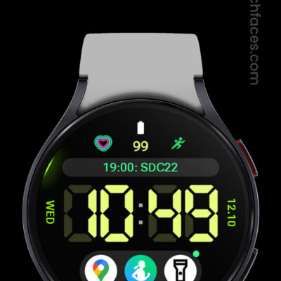 Big Digital: Watch face Android Screenshot 2