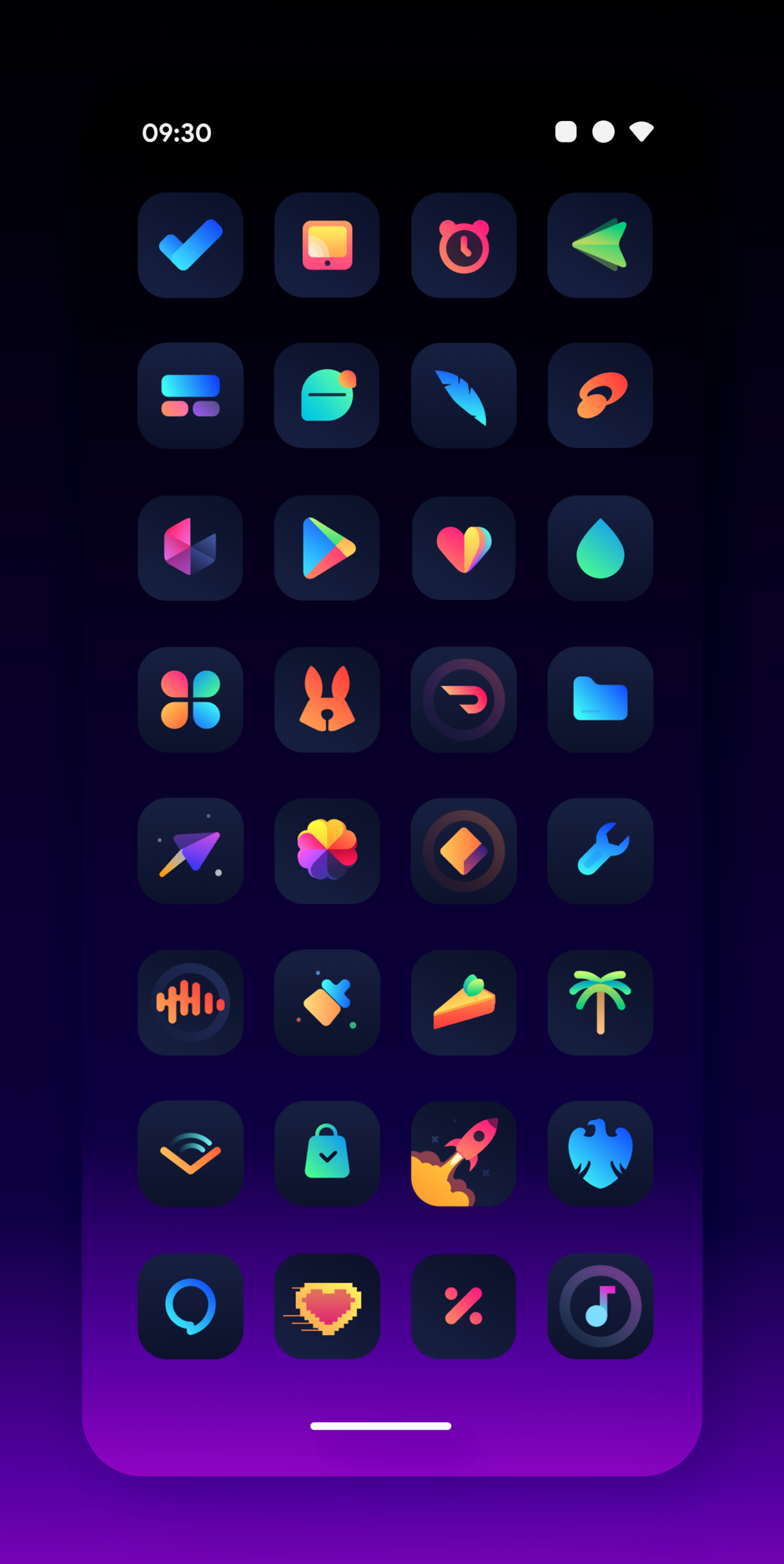 Bladient Icon Pack iOS Style Android Screenshot 2