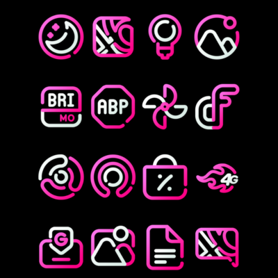 BlossomLine - Pink Icon Pack Android Screenshot 2