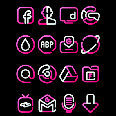 BlossomLine - Pink Icon Pack Android Screenshot 3