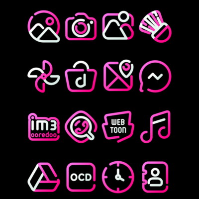 BlossomLine - Pink Icon Pack Android Screenshot 4