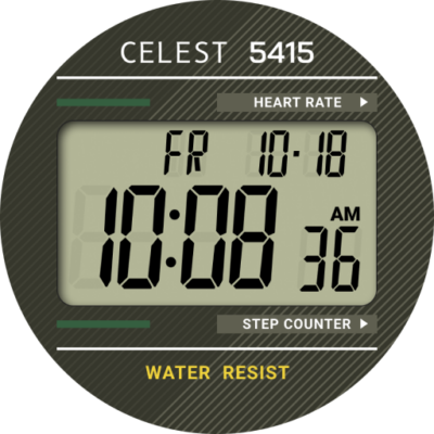 CELEST5415 Retro Digital Watch Android Screenshot