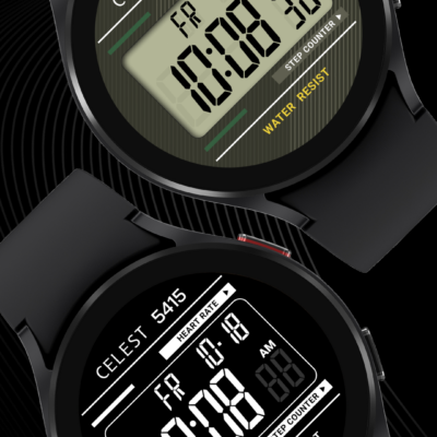 CELEST5415 Retro Digital Watch Android Screenshot 2
