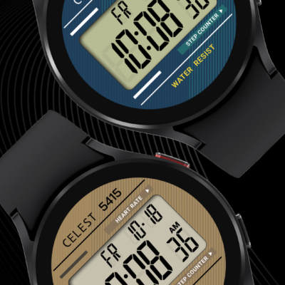 CELEST5415 Retro Digital Watch Android Screenshot 3